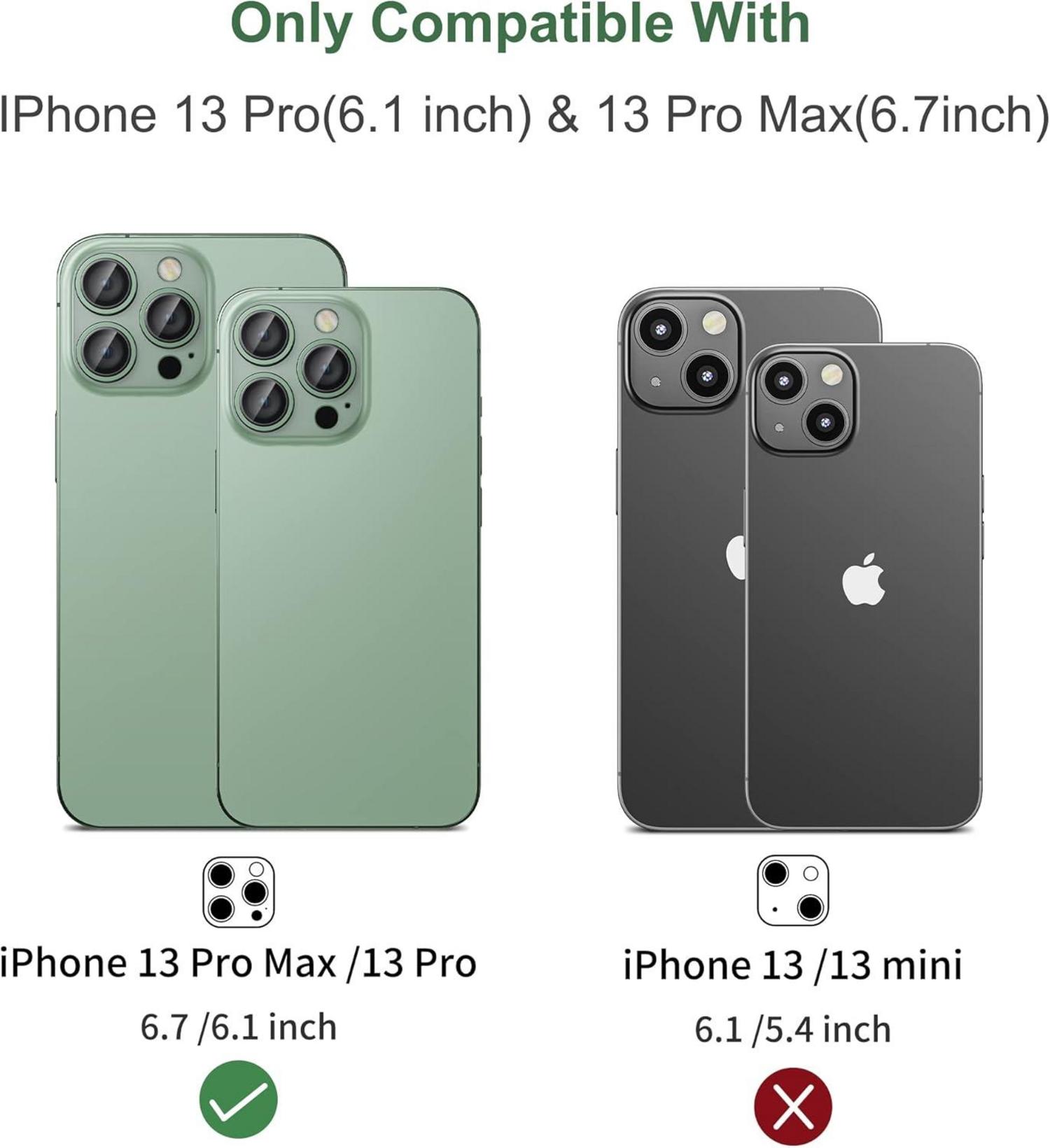 Kamera Schutzglas für iPhone 13 Pro/Pro Max, 9H
