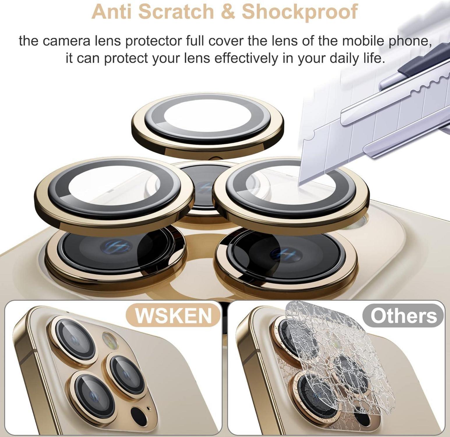 Kamera Schutzglas für iPhone 13 Pro/Pro Max, 9H Härte, Blasenfrei