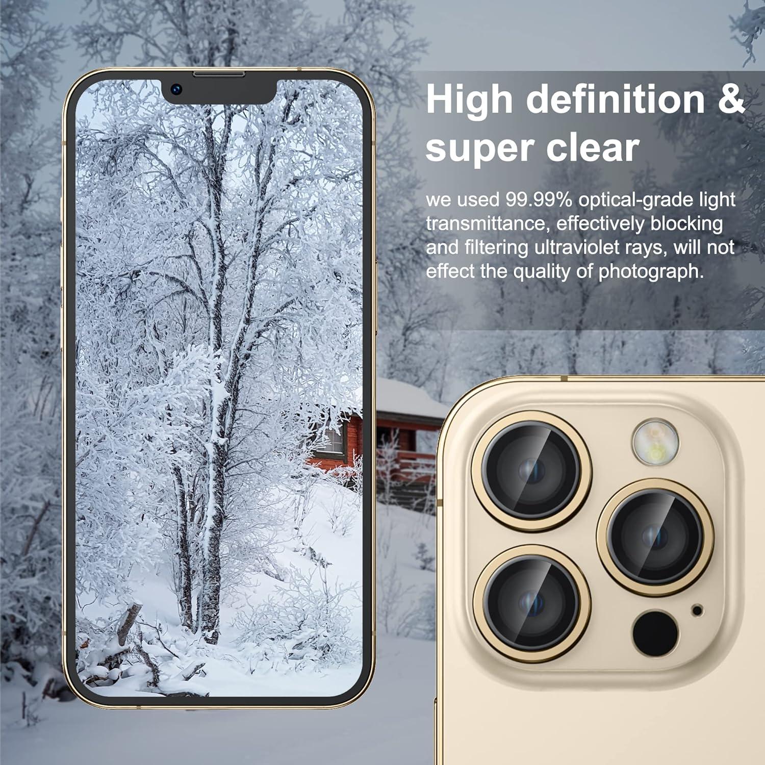 Kamera Schutzglas für iPhone 13 Pro Max 9H Härte Kratzfest Blasenfrei 3 Stück