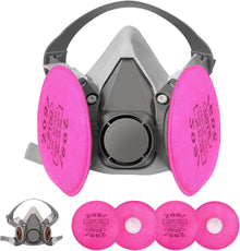 Halbmaske mit P100 Filterwatte gegen Staub und Partikel