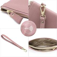 SENDEFN Damen Handtasche RFID Schutz Clutch Leder Geldbörse