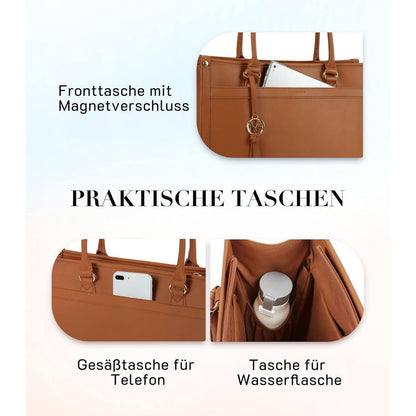 Laptop Handtasche Missnine Damen Laptoptasche 15,6 Zoll