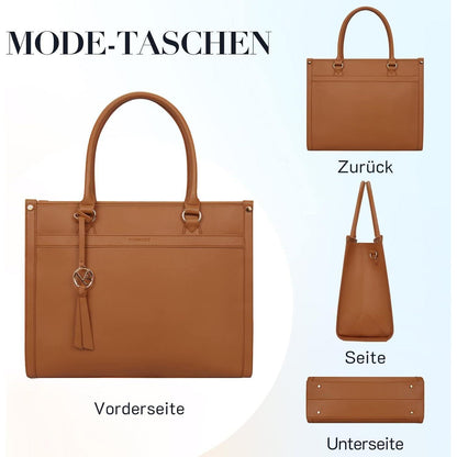 Laptop Handtasche Missnine Damen Laptoptasche 15,6 Zoll