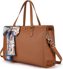 Laptop Handtasche 15,6 Zoll Aktentasche Damen mit 3 Fächern