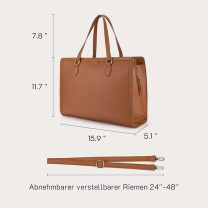 Laptop Handtasche Laptoptasche 15,6 Zoll Damen Aktentasche Groß Shopper Tote Bag
