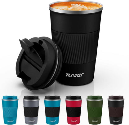 Tlater Kaffeebecher to go 380ml Thermobecher Isolierbecher BPA-frei