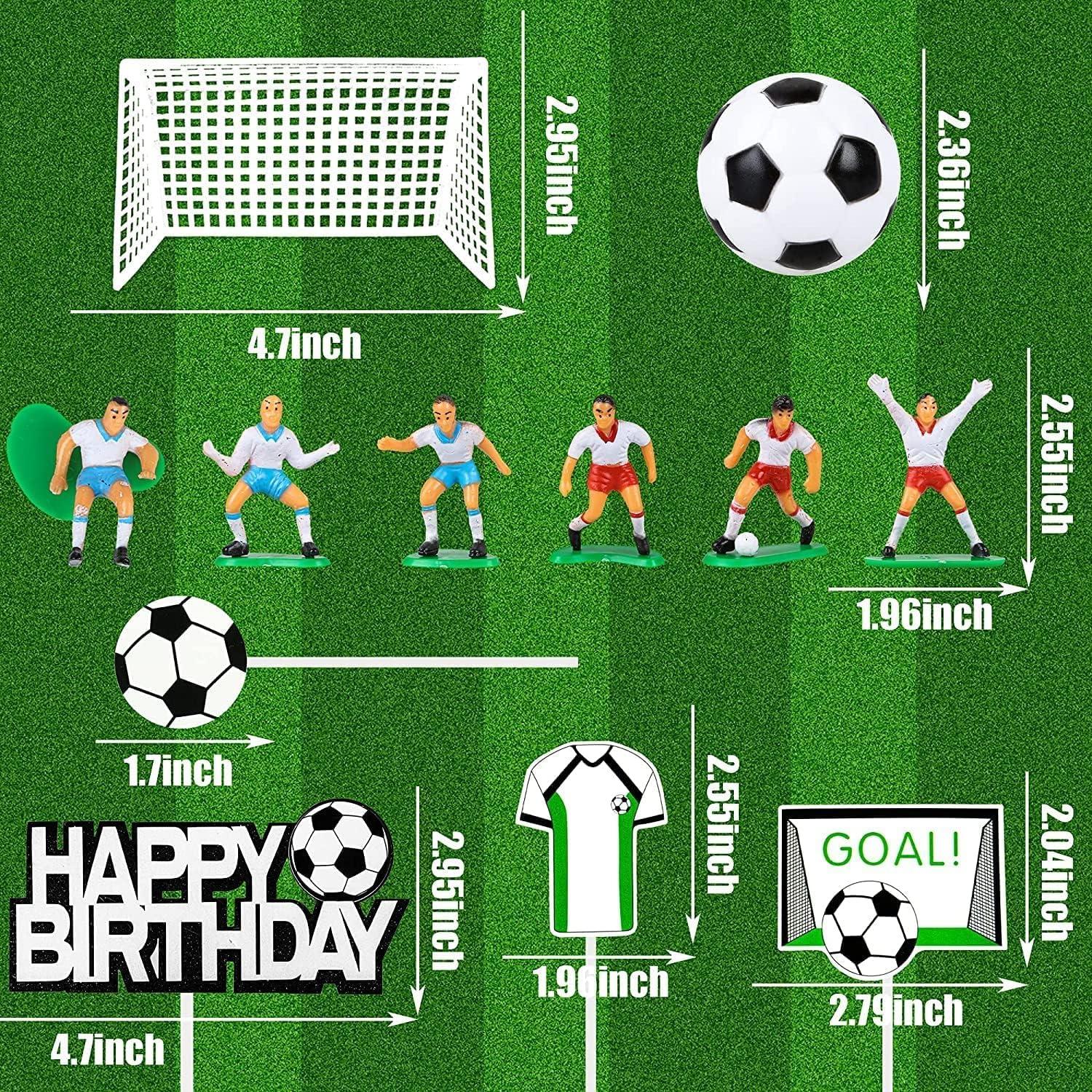 Fussball Tortendeko Cupcake Deko Cake Topper für Geburtstag