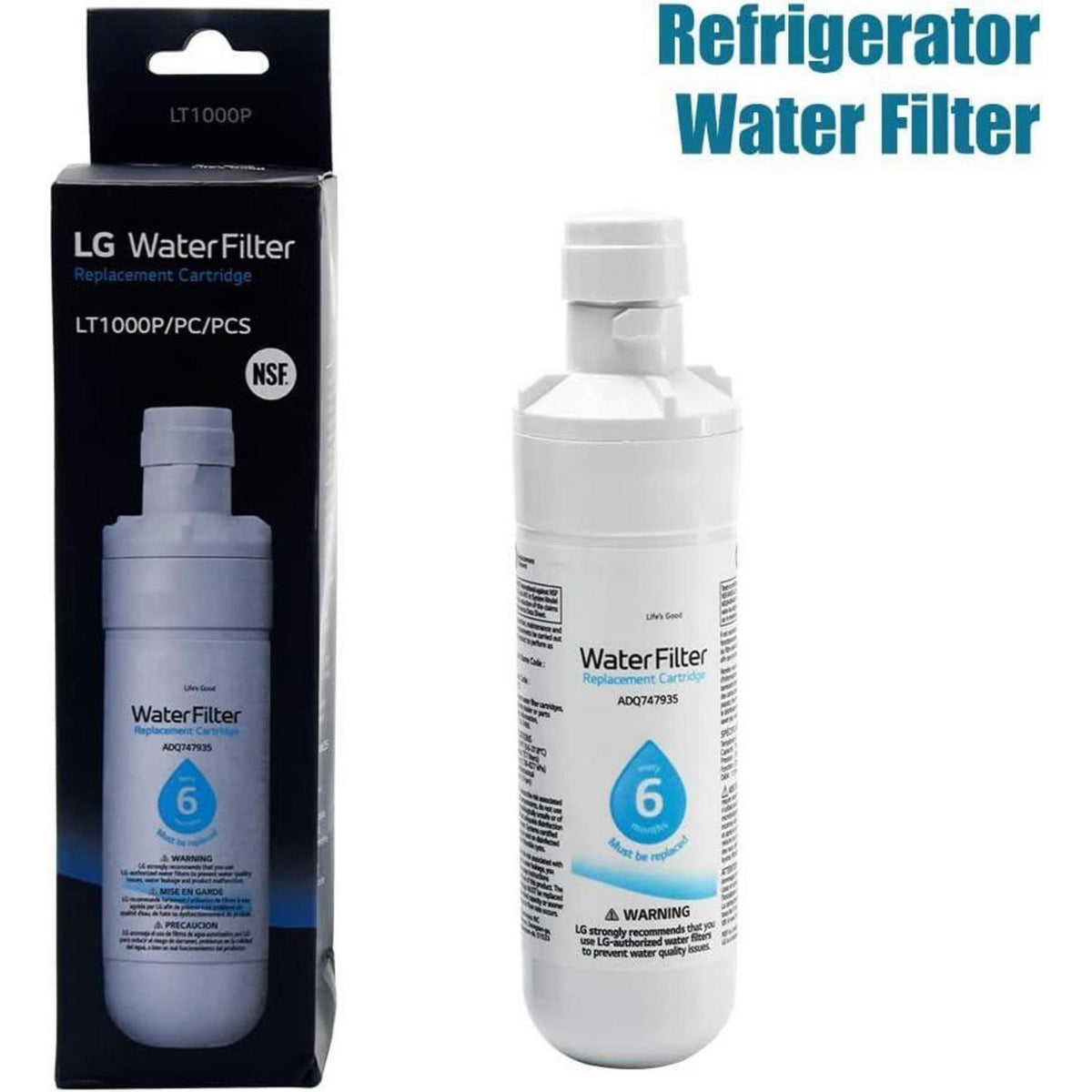 Wasserfilter 3er-Pack für Kühlschrank Französische Türen