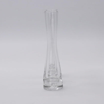 Moderne Glasvase 3er Set handgefertigt 20cm hoch - Schmale Tischdeko für Wohnzimmer Esstisch - Dekovase für Blumen