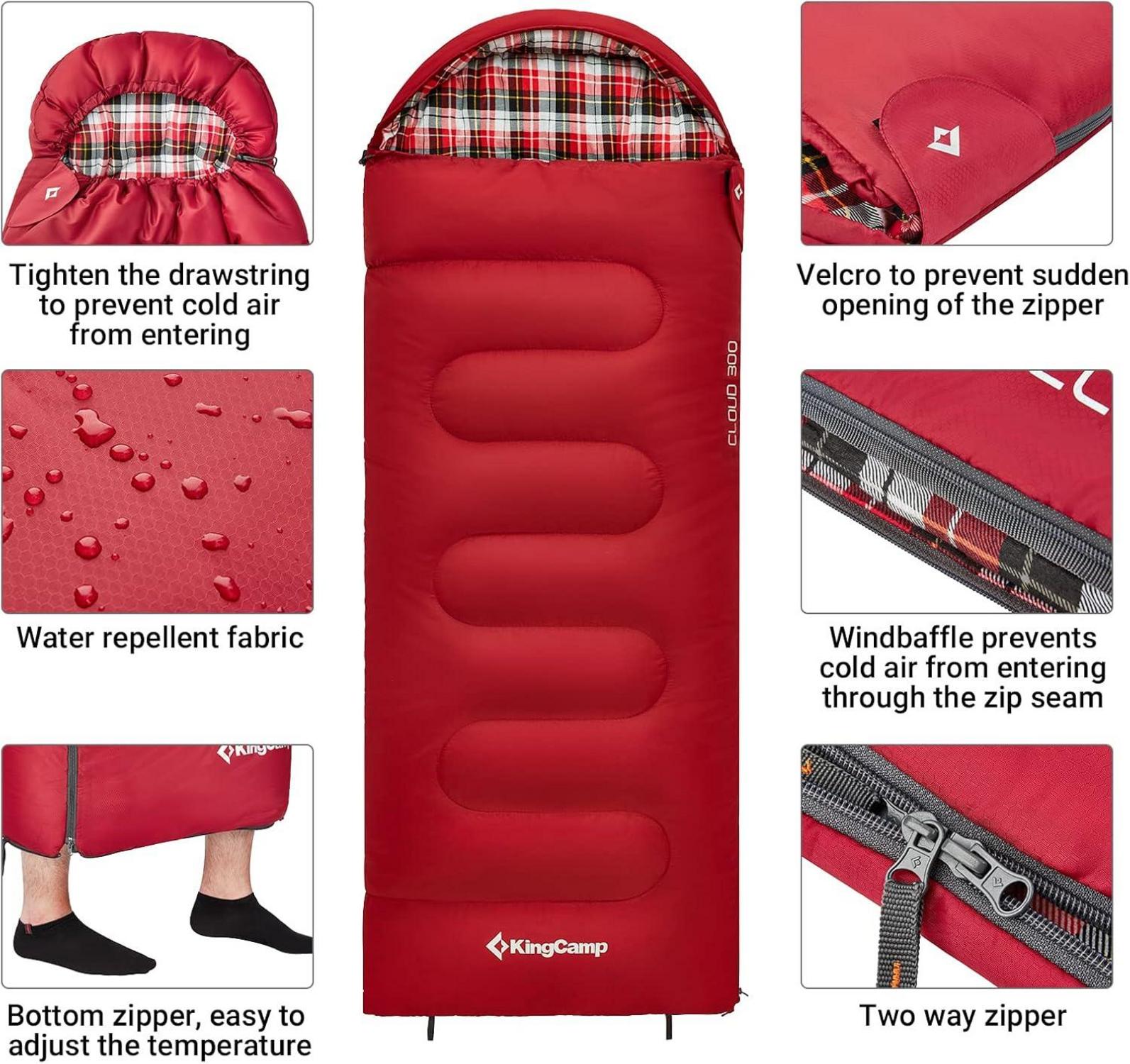 Kinderschlafsack Winterdecke Outdoor 3-4 Jahreszeiten Camping 170x70