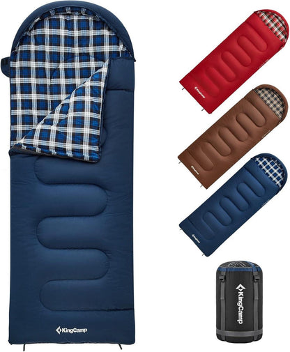Kinderschlafsack für Winter Camping 170 x 70 cm 7°C 1.4 KG