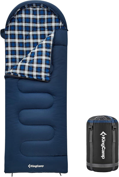 Kinderschlafsack KingCamp Winter Warmer 3-4 Jahreszeiten 170x70 cm 7°C 1.4 KG