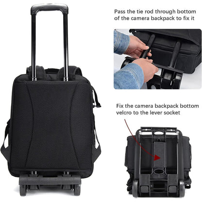 Kamerarucksack wasserdicht für DSLR/SLR – Stativkompatibel (5.0L Schwarz)