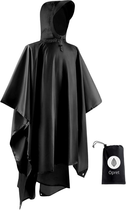 Opret Wasserdichter Regenponcho 3-in-1 Atmungsaktiv Wetterschutz