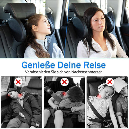 Auto Kopfstütze Kinder Memory Foam 360° Rotation