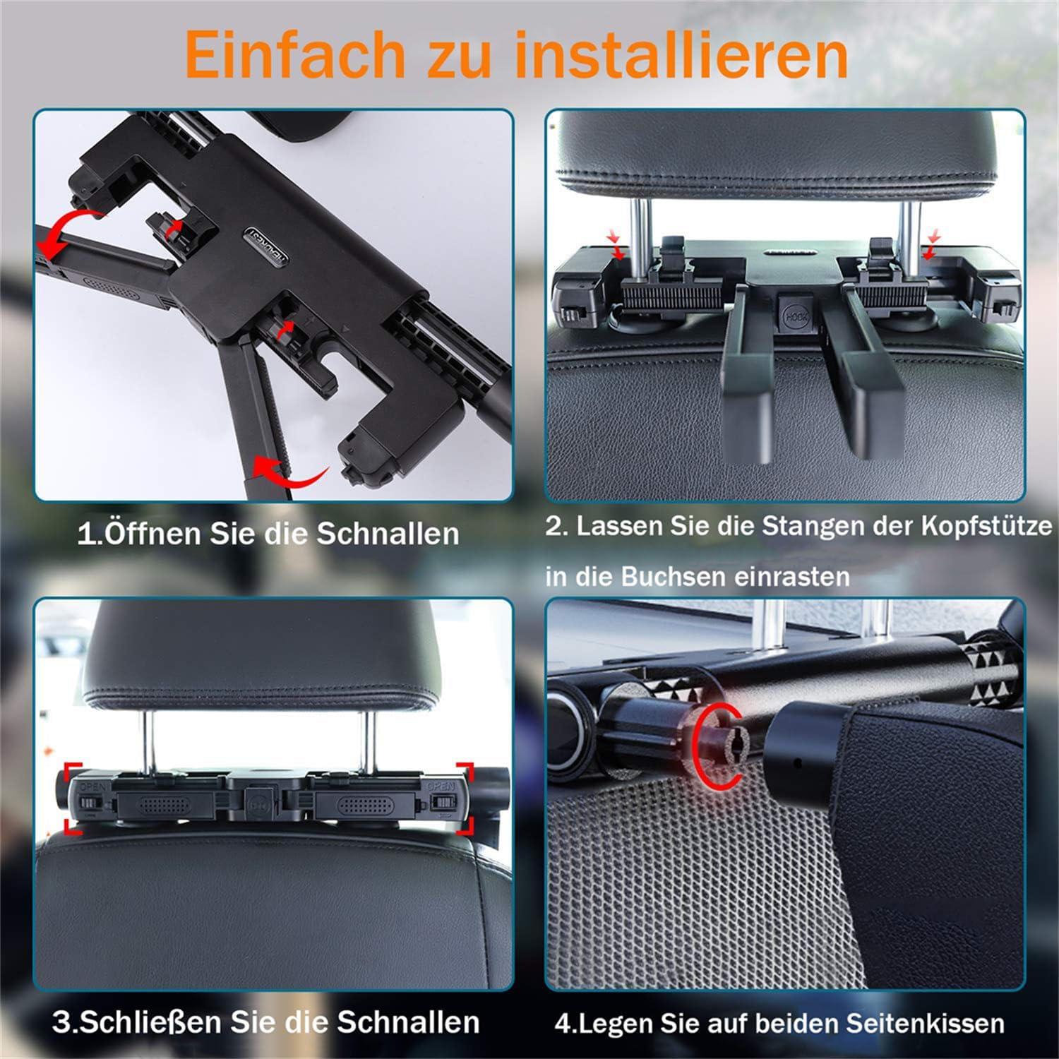 Auto Kopfstütze Kinder 360° Rotation Verstellbar Memory Foam