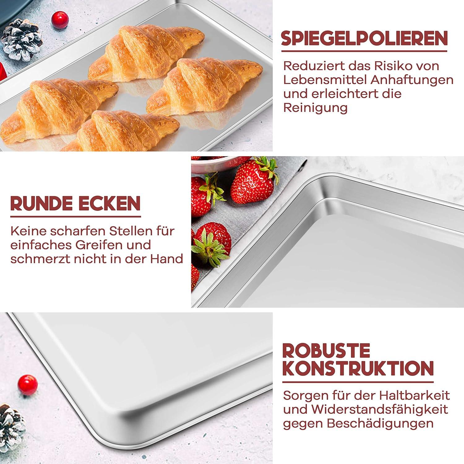 Backblech mit Abkühlgitter, Rechteckig Klein backform