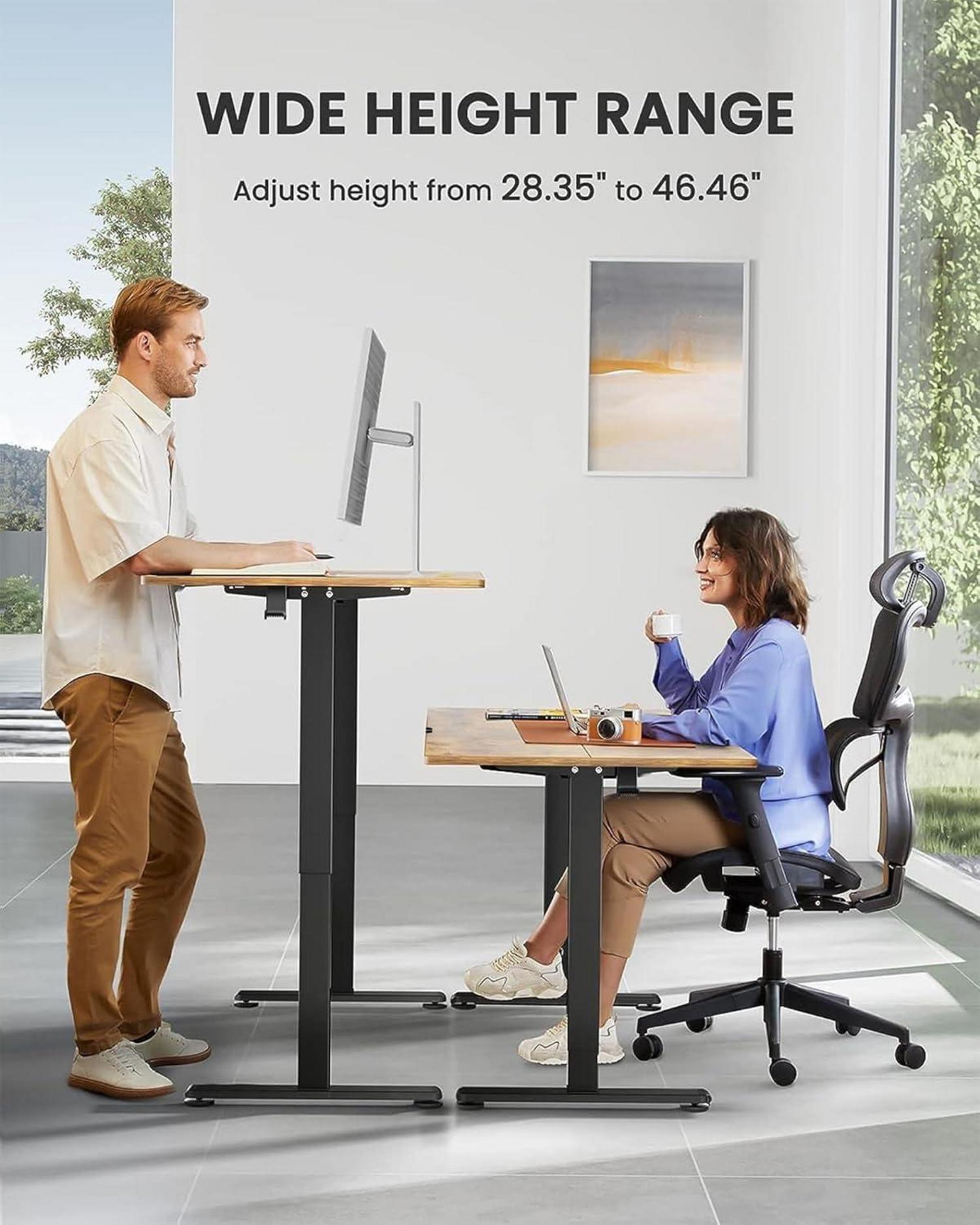 Höhenverstellbarer Schreibtisch Elektrisch 100 x 60cm Ergonomischer