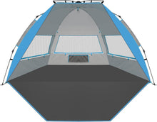 Strandmuschel UV-Schutz Pop-Up Zelt Sonnenschutz 4 Personen Camping