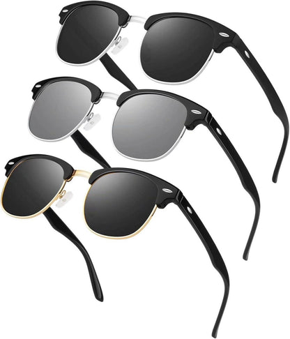 Polarisierte Retro Sonnenbrille 100% UV400 für Reisen Angeln