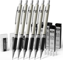 Druckbleistift Set 0,5mm mit Metall Minenbleistifte, 360 HB-Minen, 3