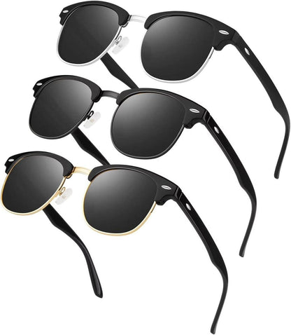 Polarisierte Retro Sonnenbrille UV400 für Reisen & Angeln