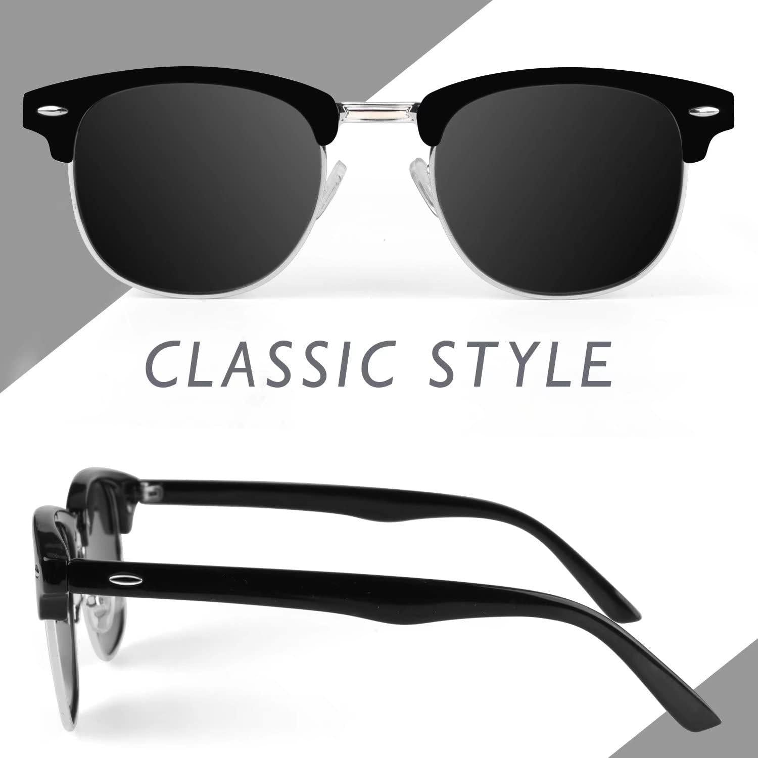 Polarisierte Retro Sonnenbrille UV400 für Reisen & Angeln