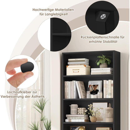 Holzregal mit 6 Fächern – Bücherregal & Aufbewahrungsregal