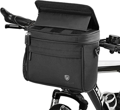 Fahrrad Lenkertasche Wasserdicht mit TPU-Fenster und Schultergurt