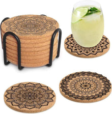 Korkuntersetzer 8er Set für Zuhause Restaurant Bar