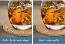 Untersetzer Kork 8 Stück Holz Wiederverwendbare Tasse Glas