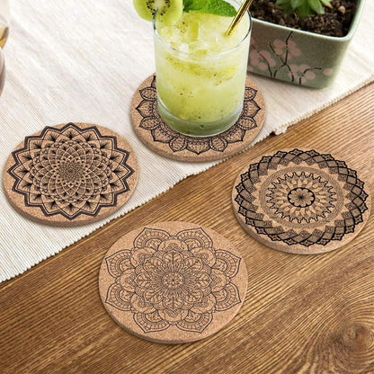 Korkuntersetzer 8er Set für Zuhause Restaurant Bar