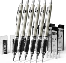 Druckbleistift Set mit Metallminen und 360 HB-Minen