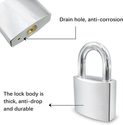 Vorhängeschloss 38mm mit 3 Schlüssel für Spind Werkzeugkisten 1 Stück