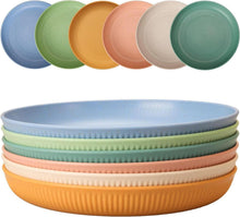 6er Set Unzerbrechliche Kunststoff-Teller 22,5cm Camping Picknick