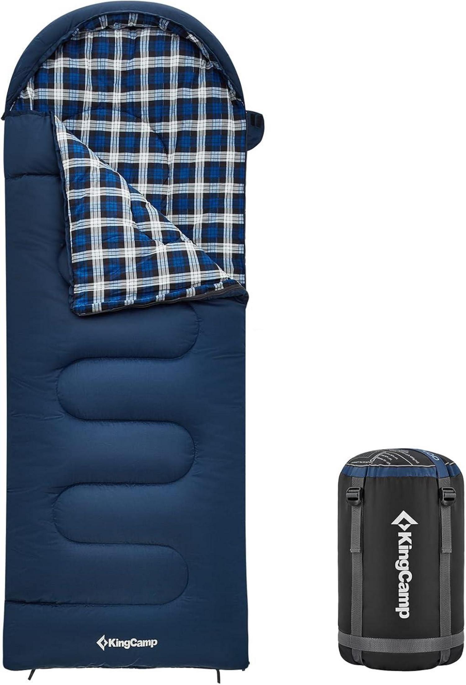 KingCamp Kinderschlafsack Winter Warmer Deckenschlafsack 3-4 Jahreszeiten 170 x