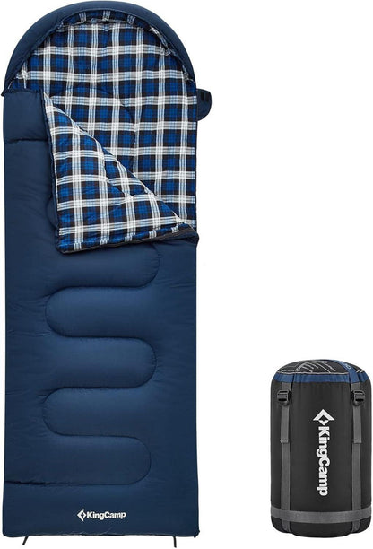KingCamp Kinderschlafsack Winter Warmer Deckenschlafsack 3-4 Jahreszeiten 170 x