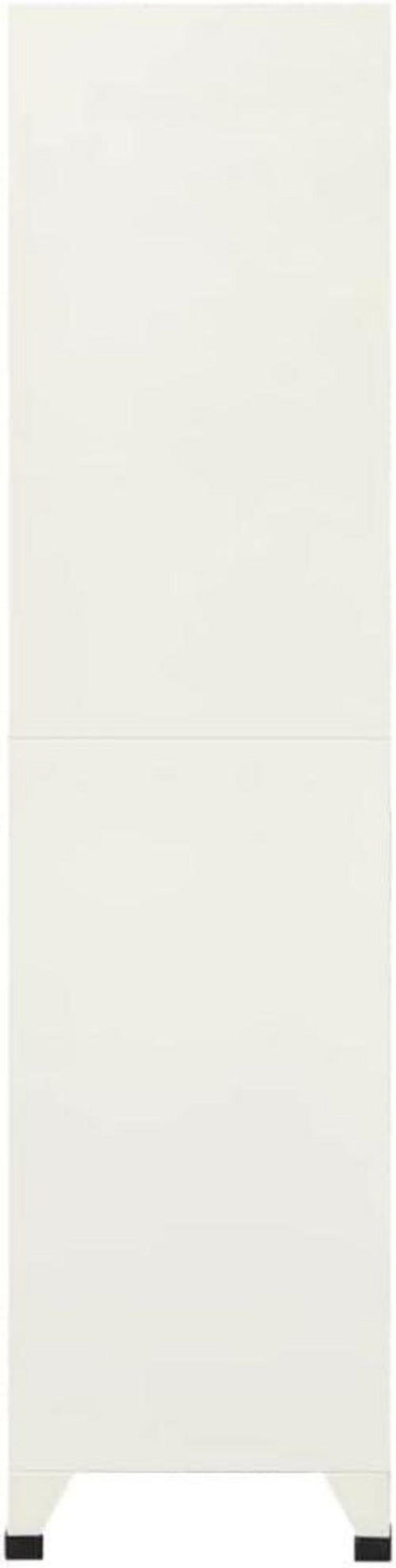 vidaXL Schließfachschrank Metall 90x45x180 cm Stahl Grau Blau