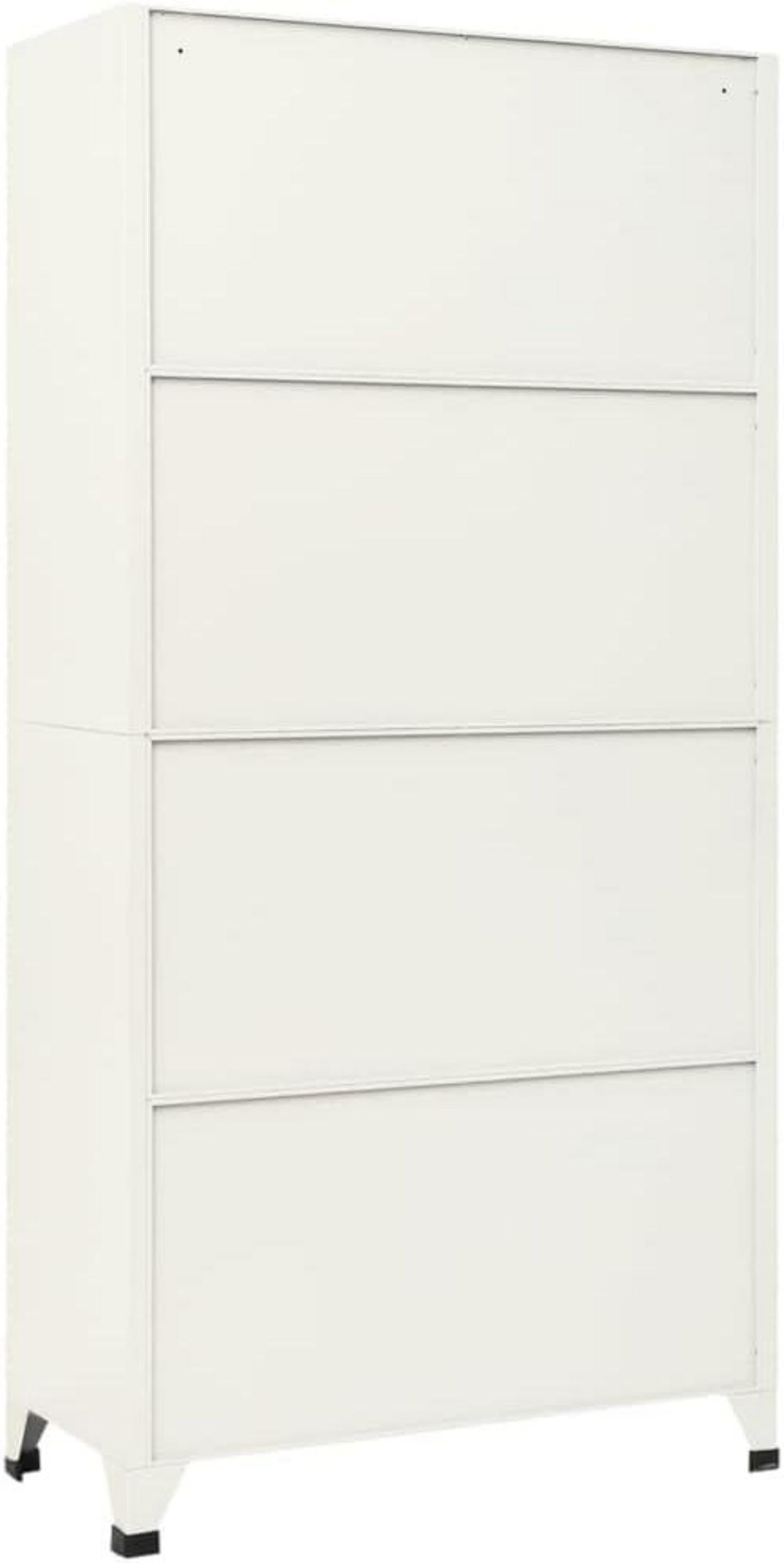 Schließfachschrank Metallschrank Lagerschrank 90x45x180 cm Stahl Grau Blau