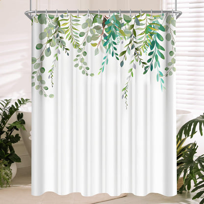 Duschvorhang Antischimmel Textil Shower Curtains Laub 180x180 cm