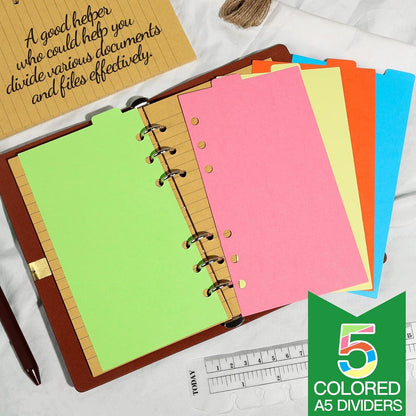 FANDAMEI 90 Blatt Nachfüllpapiere Kraftpapier A6 Set