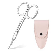 Hautschere aus Edelstahl mit Ledertasche - Nagel- und Hautschere