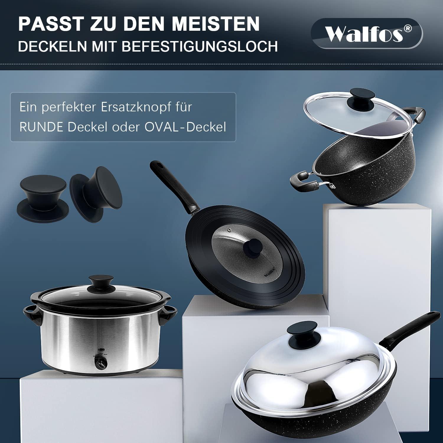 4er Pack Silikon Topfdeckel Ersatzknopf hitzebeständig