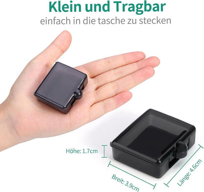 Opret Pillendose Tablettenbox Vitamine Fischöl,Schwarz Cyan Grün