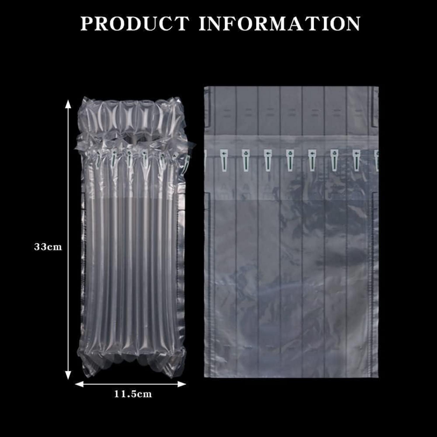 10 Weinflaschen-Schutz Luftsäulen Beutel mit Luftpumpe