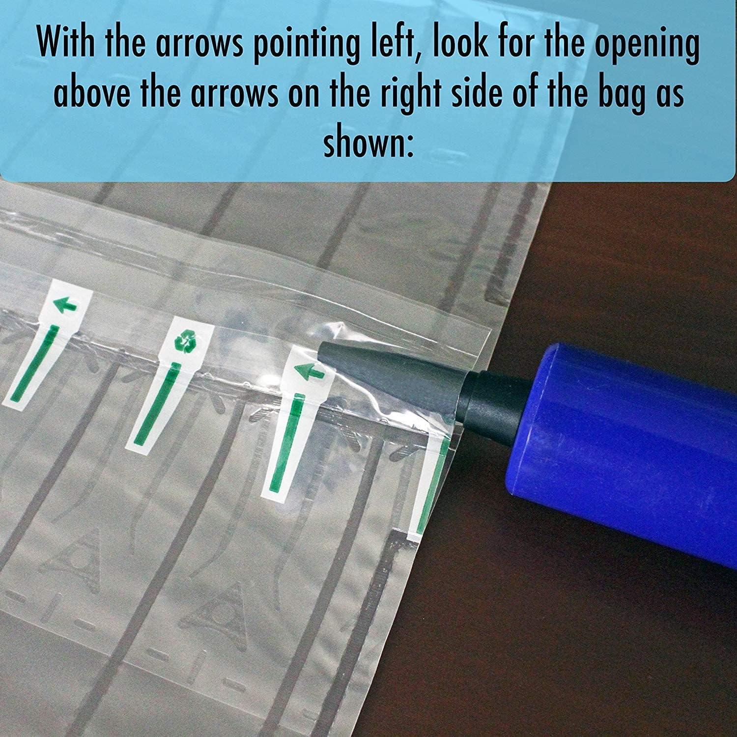 10 Weinflaschen-Schutzvorrichtungen und aufblasbare Luftsäulen Beutel mit Luftpumpe