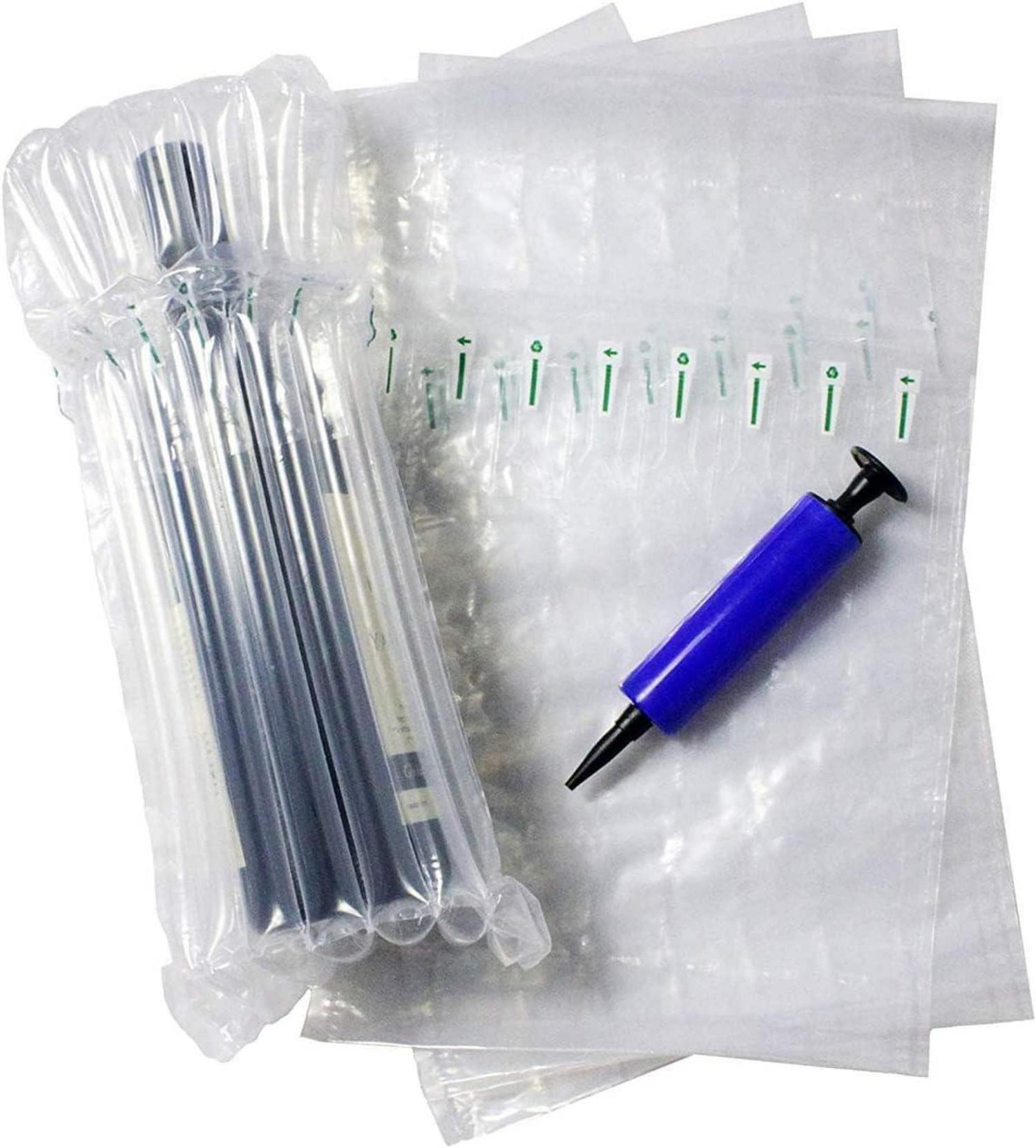 10 Weinflaschen-Schutztaschen & aufblasbare Luftsäulen Beutel - sicherer