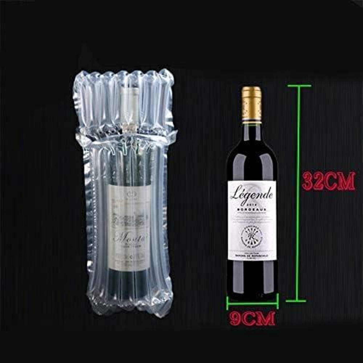 10 Weinflaschen-Schutztaschen & aufblasbare Luftsäulen Beutel - sicherer