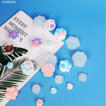 14x Katzenpfoten Epoxidharz Formen Set für Schmuck & DIY