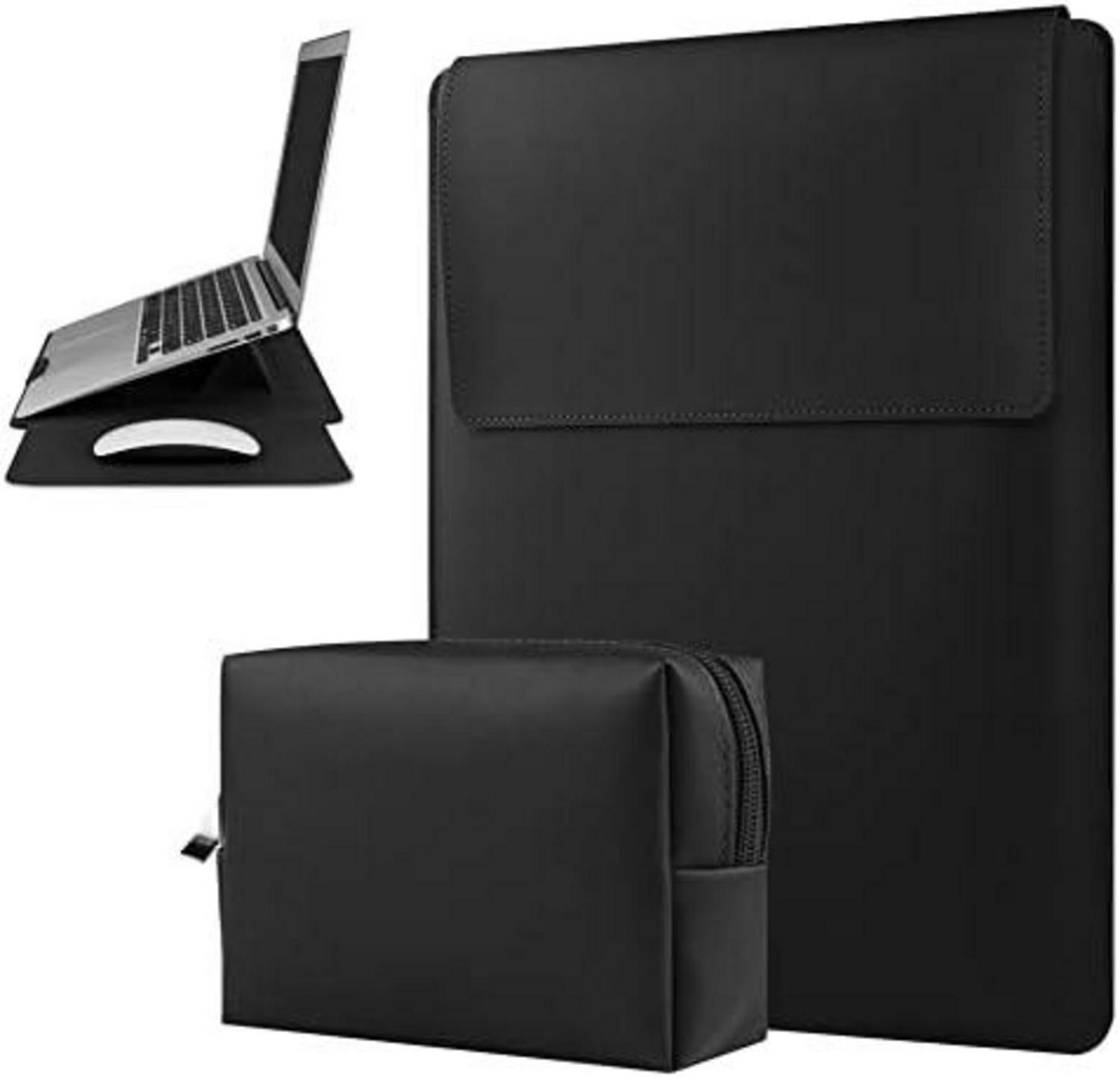 Laptop Hülle 13 Zoll Leder Tasche mit Ständer MacBook Air Pro Surface